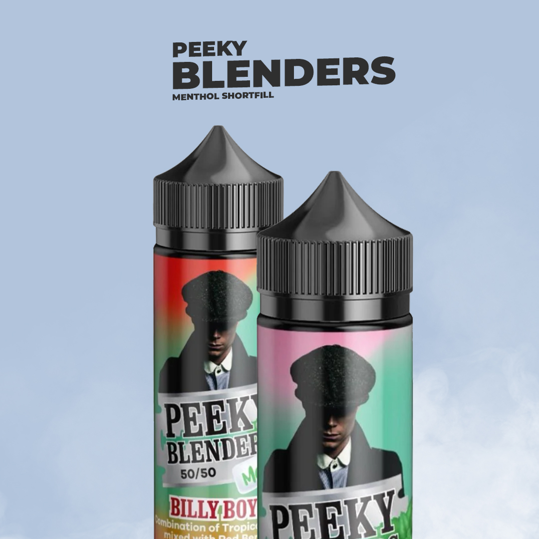 The Vape Giant's Peeky Blenders Menthol 100ML Shortfill offers a refreshing, icy blend perfect for menthol enthusiasts, providing a smooth, invigorating vaping experience without constant refills. For order - rb.gy/smxtfh #peekyblinders #mentholnicsalt #nicsalts