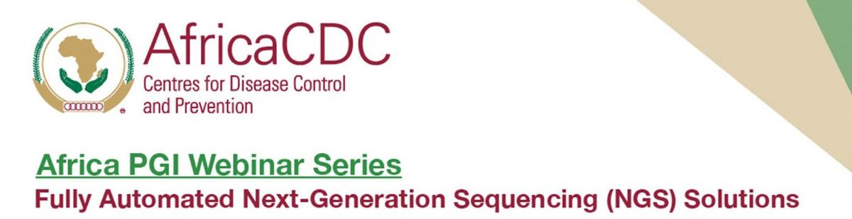 Join the Africa CDC/Africa PGI Webinar Series on Pathogen Genomic Surveillance in Africa! 🗓️ When: April 10th, 2024 | 2:00-3:00 PM EAT 🔬 Topic: Fully Automated Next-Generation Sequencing (NGS) Solutions More info and registration: shorturl.at/hwPR3 #FAIS #PublicHealth