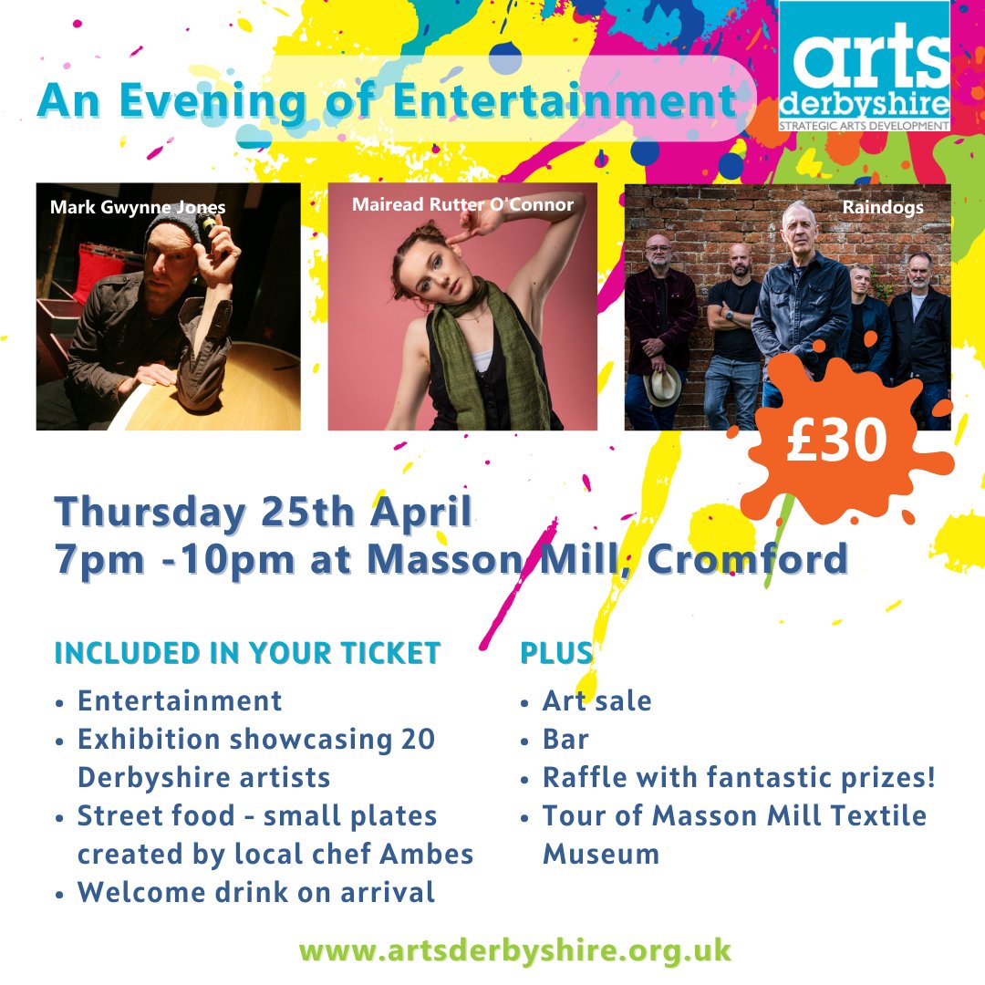 MassonMill's tweet photo. Support the event.  @artsderbyshire first fundraiser at  the iconic Masson Mill. https://t.co/cuMIMyLv8Z