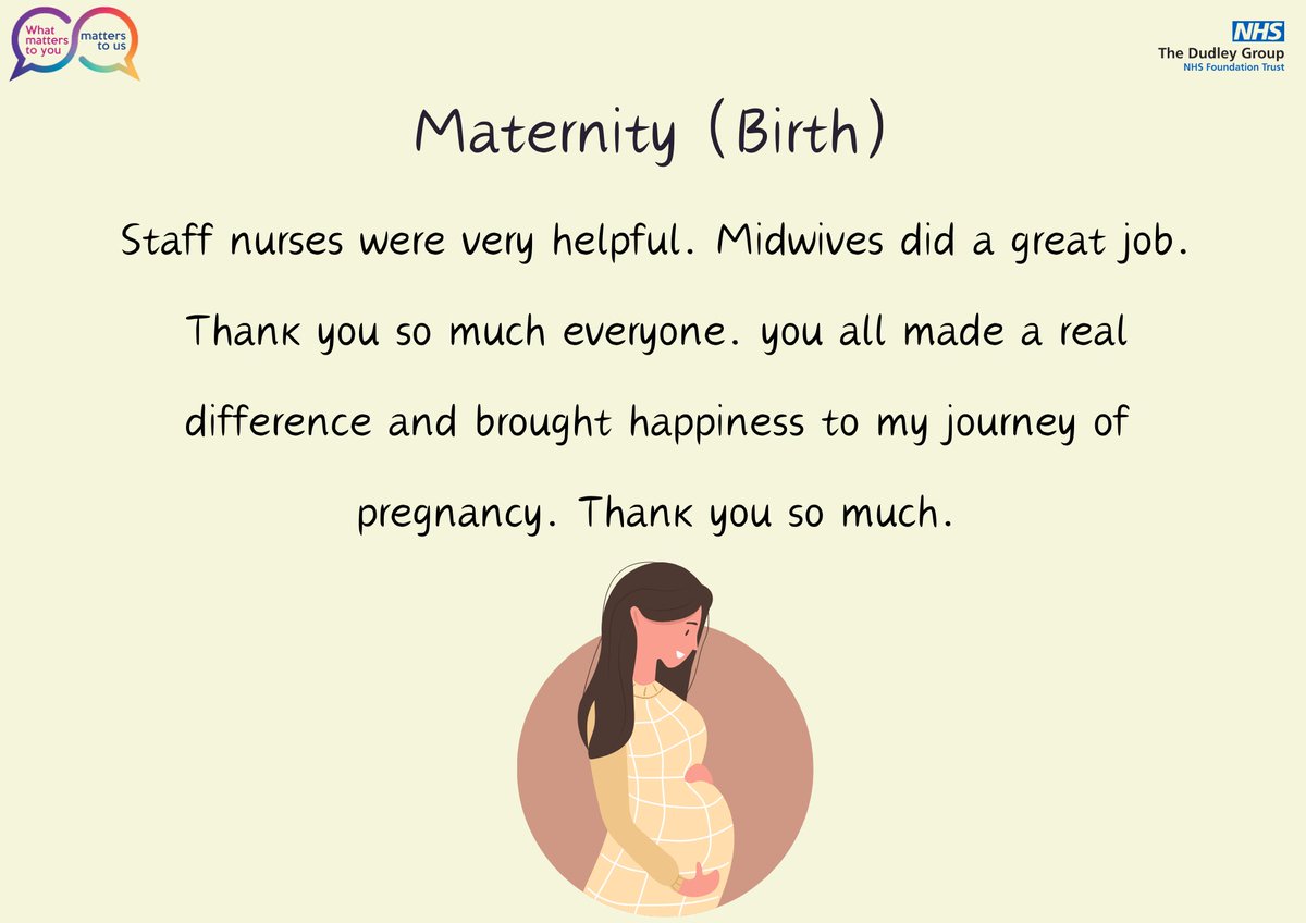'You brought happiness to my journey of pregnancy.' well done Maternity! @jillfaulkner65 @DudleyGroupCEO @MataMorris_SK @DudleyGroupNHS
