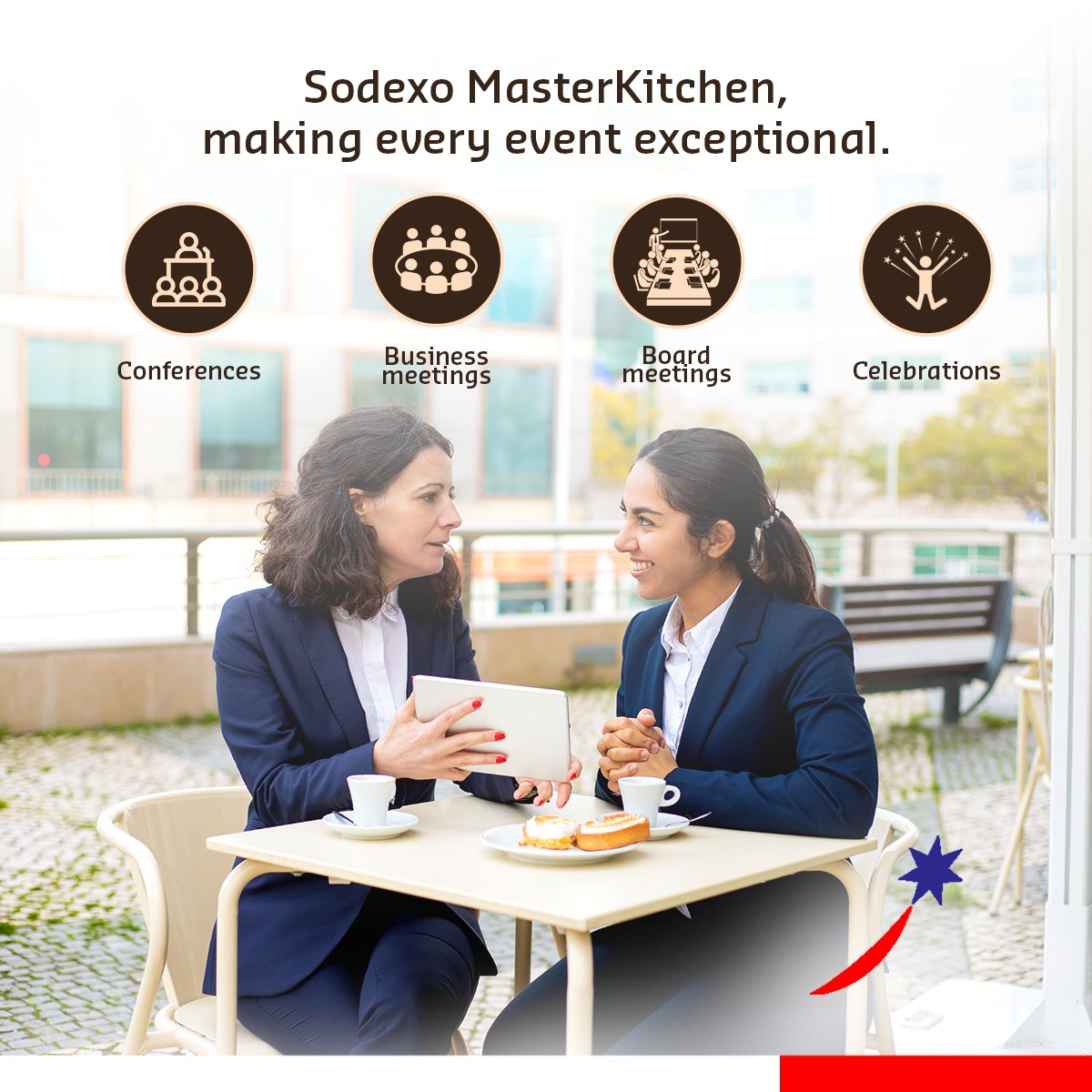 Offering proactive event solutions for corporate excellence. Specially crafted cuisine, personalised service, and a holistic approach ensure unforgettable, experiences at your events. Know more - bit.ly/3rkIhdf Sodexo MasterKitchen is now in Hyderabad! #Sodexo
