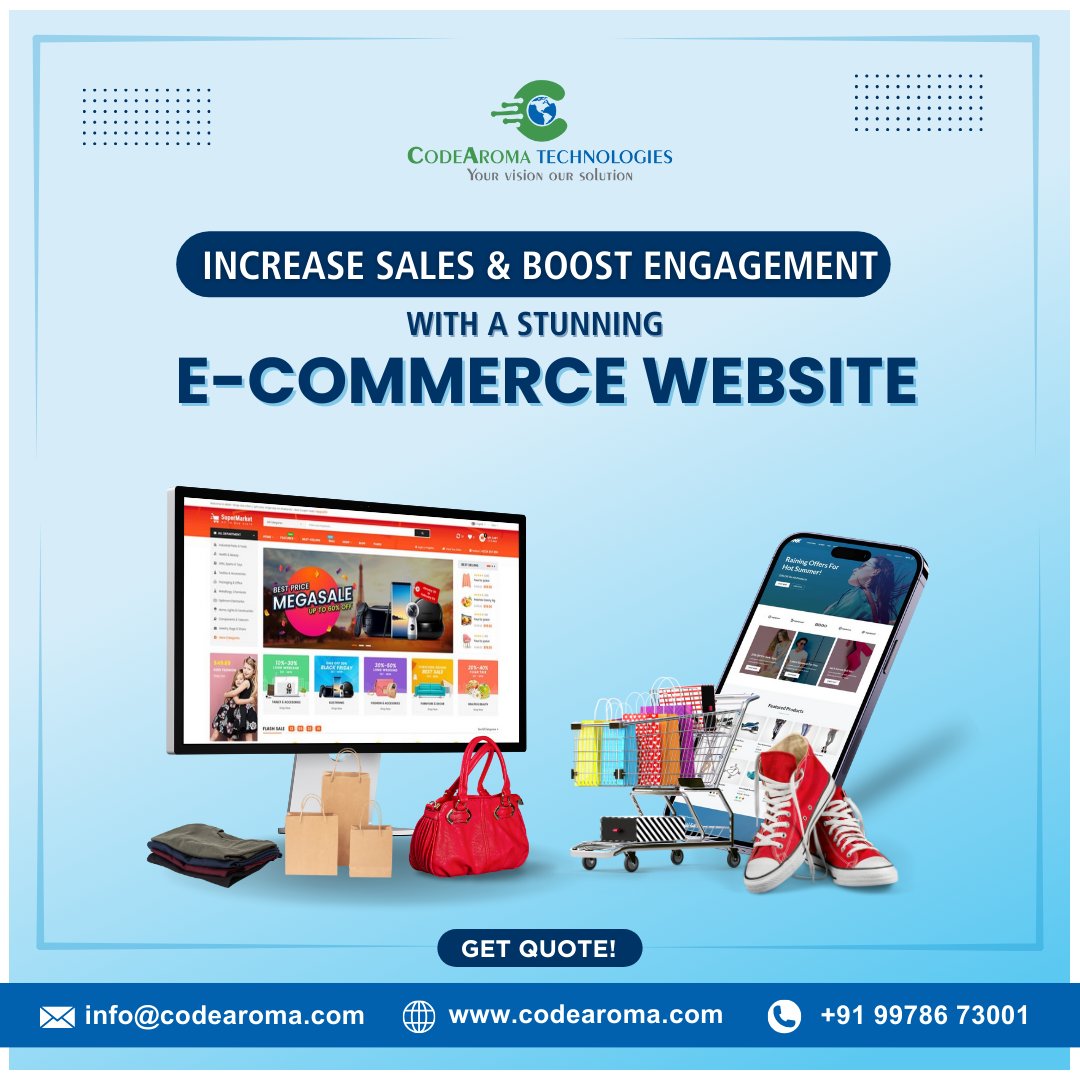 CodeAroma's tweet image. Craft the perfect #onlinestore experience for you and your customers. 📱

🌐 codearoma.com
📲 (+91) 87800 36714

#mobileapp #app #android #ios #ThankYouRoman #CurbYourEnthusiasm #RHOP #DreamvilleFest