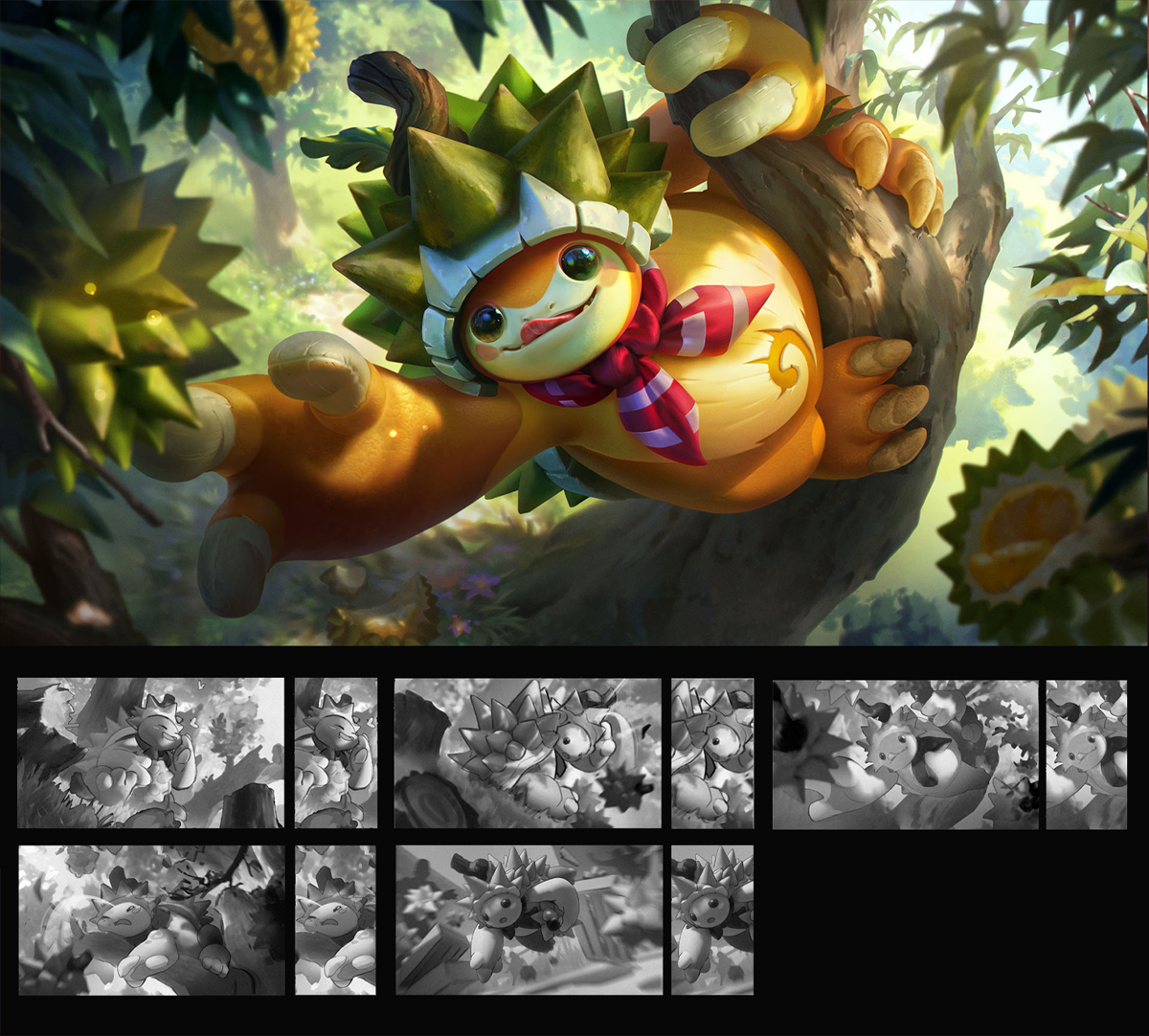 Splash art for Durian Defender Rammus :> Credits to Riot Games League of Legends Splash Team #League_of_Legends #rammus