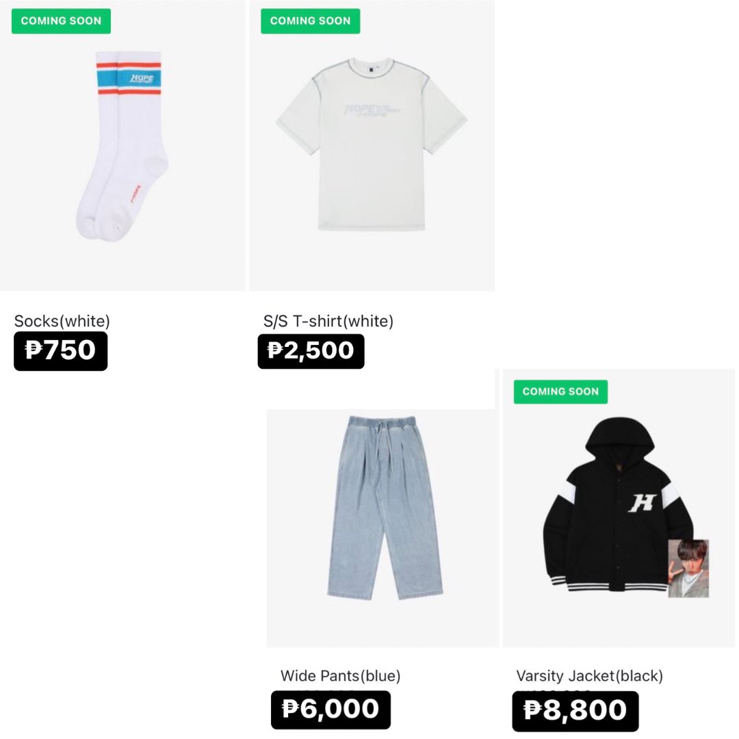 #SDPH_PREORDER WTS LFB PH GO BTS J-HOPE HOPE ON THE STREET OFFICIAL MERCH posted price + lsf ₱500 DP PAYO per item Bal once in PH 4-6 wks ETA RELEASE: June 18 Reply/DM mine item qty