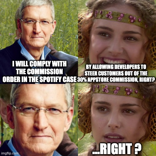 Hey, what did you expect 🍸 #apple #antitrust