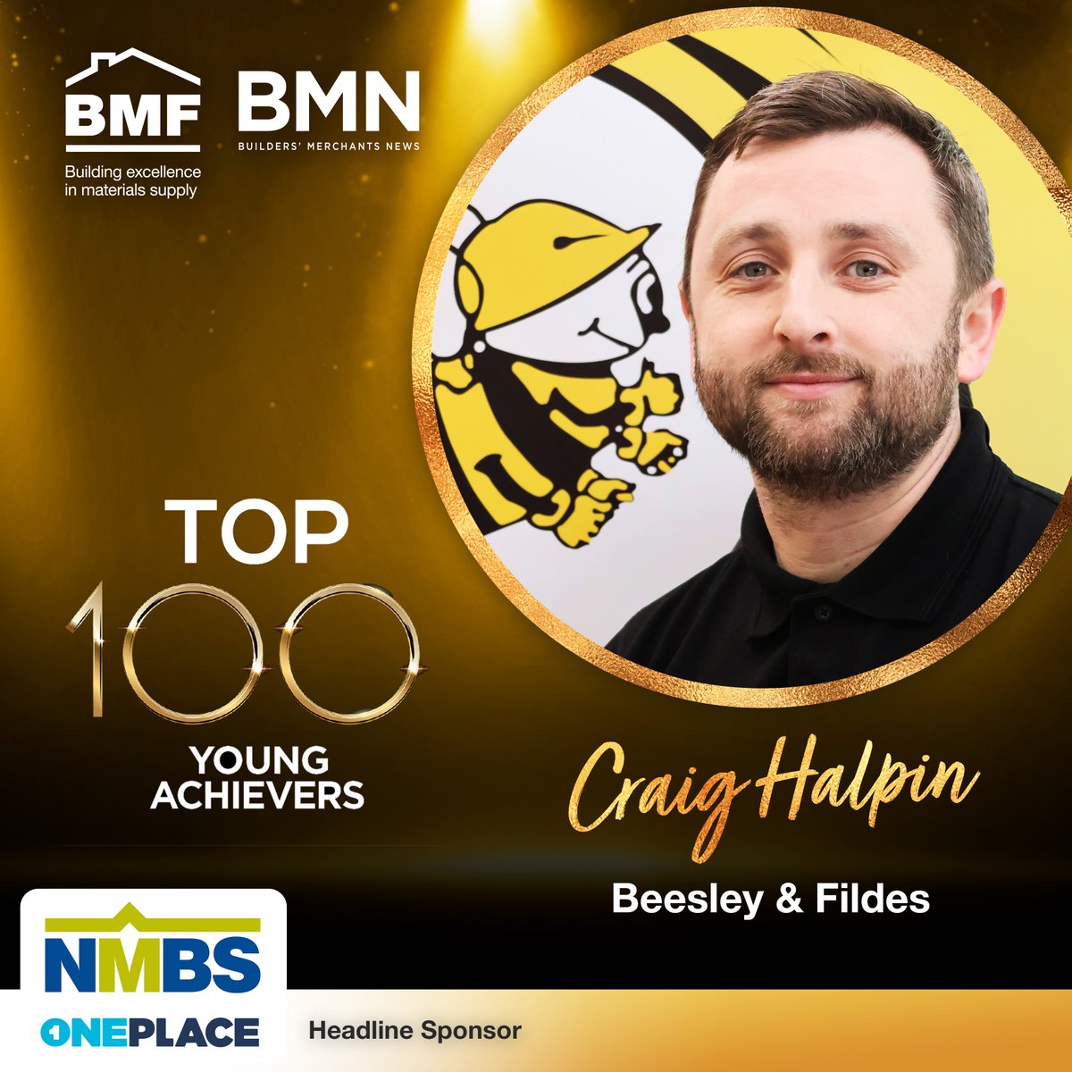 Today’s BMF and @BMerchantsNews Top 100 Young Achiever is Craig Halpin, Sales Manager at @beesleyandfilde Our Top 100 Young Achiever nominees are kindly sponsored by our head sponsor, @NationalMerch #Top100YoungAchiever