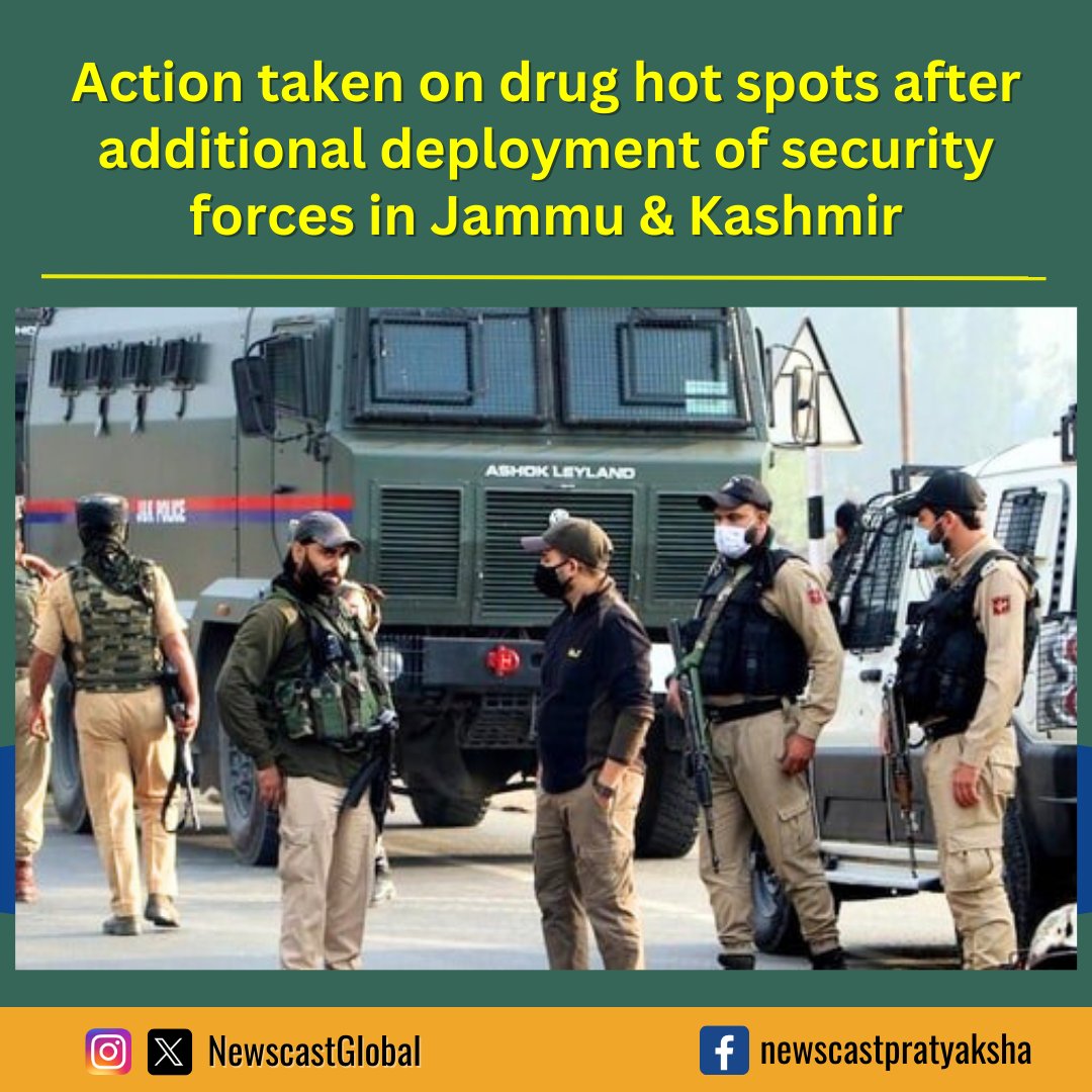 .@JmuKmrPolice undertake extensive operation to crackdown on drug menace in city, identifying 14 #DrugHotspots. #DrugTrafficking remains primary source of #TerrorFunding. Extra manpower deployed on account of #LokSabhaElections2024 enable police to take more comprehensive action.