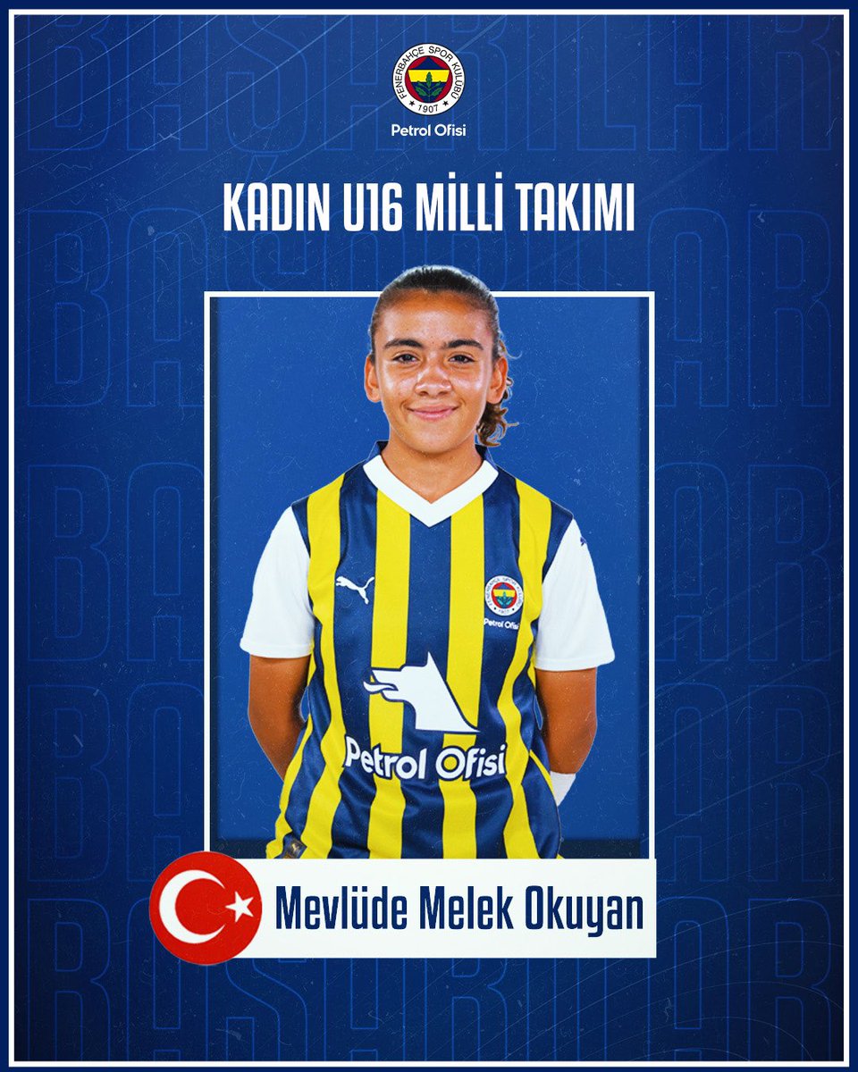 🇹🇷 Mevlüde Melek Okuyan Kadın U16 Milli Takımımıza davet edildi! Başarılar Melek! 💛💙