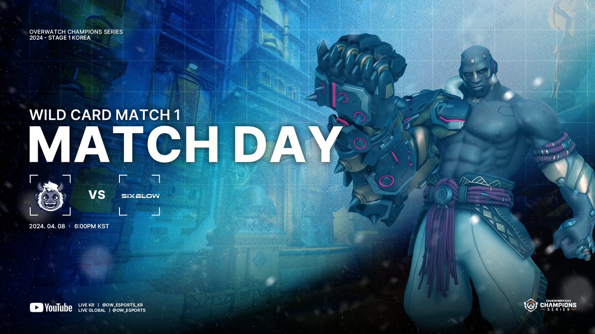 [ 𝟮𝟬𝟮𝟰 𝗢𝗪𝗖𝗦 - 𝗦𝘁𝗮𝗴𝗲 𝟭 𝗪𝗶𝗹𝗱𝗖𝗮𝗿𝗱 𝗠𝗮𝘁𝗰𝗵 𝟭 𝘃𝘀 𝟲𝗕𝗟 ]

저희에게 주어진 마지막 기회, 최선을 다해 꼭 가져오겠습니다.
We will do our best to seize this last opportunity given to us.

⏰ 6:00 PM KST
📺youtube.com/live/USodvQb4D…

#OWCS #YETIWIN