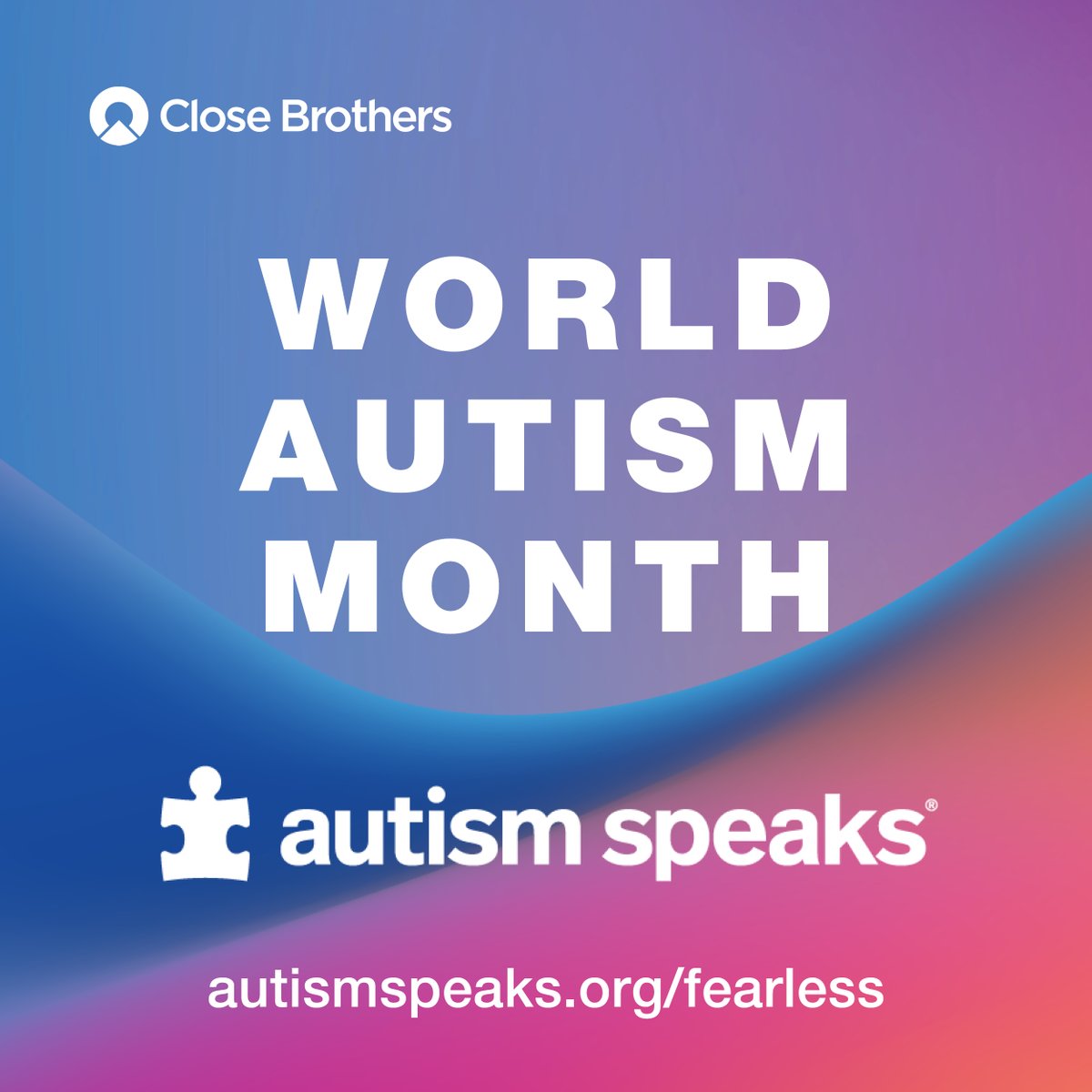 Close Brothers is proud to celebrate World Autism Month. Our Neurodiversity Working Group is committed to supporting our neurodivergent colleagues, including those with autism, by creating a space where everyone can feel safe, grow, and flourish. #CloseBrothers #Neurodiversity