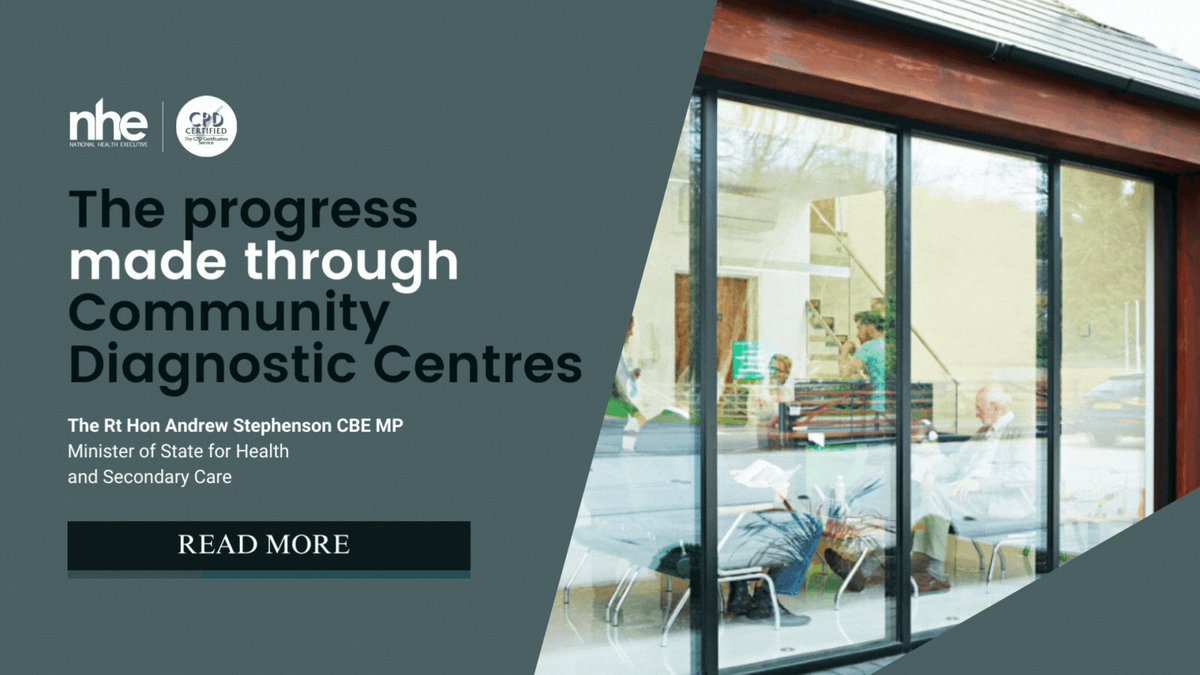 thenhenews's tweet photo. The impact of Community Diagnostic Centres (CDCs). With a record ยฃ2.3bn investment, CDCs are revolutionising patient access to vital healthcare services like MRI and CT scanning.
Read more: https://t.co/rtzRpqWfcw
#HealthcareInnovation #CDCProgress #NHSFuture #PatientCare https://t.co/OP57AuQNZi