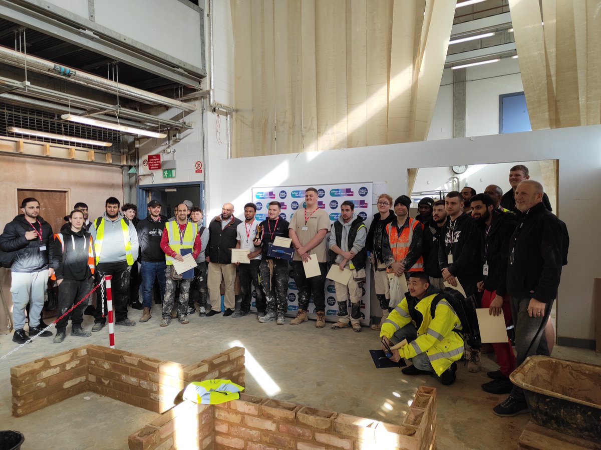 WLC showcased our skills at the CNWL's Construction Skills Competition Day. 7 WLC students clinched the top-three positions out of 9 in Bricklaying+Plastering! @CNWL1 @BACHFECosntruct @RefinaLtd @OXtoolsUK @dovetailslate Apply wlc.ac.uk/construction #brick #plastering