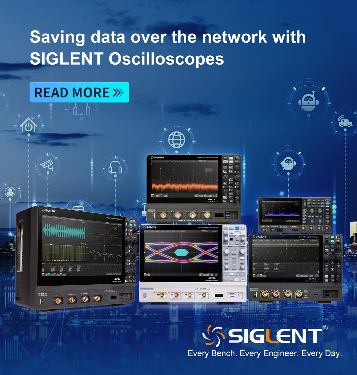 SIGLENT's newest scopes enable engineers to map network drives on the instrument of the LAN for convenience of data storage when connected over the LAN. For more details: bit.ly/43RSYTp #oscilloscope #lan #network