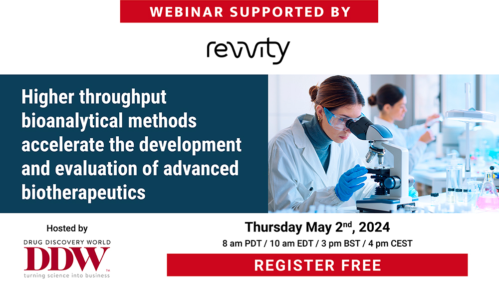 Higher throughput bioanalytical methods accelerate the development and evaluation of advanced biotherapeutics Thu, May 2, 2024 3:00 PM - 4:00 PM BST This webinar is FREE to attend. Register now to secure your place! attendee.gotowebinar.com/register/82417… Supported by @RevvityInc #Biotech