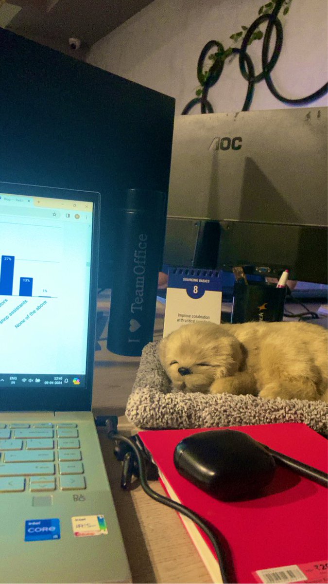 Meet our office pup 🐾 
showcasing corporate Monday vibe 

#MondayMotivation #CorporateMeme #pet #corporate #MondayMood #Mondayblues