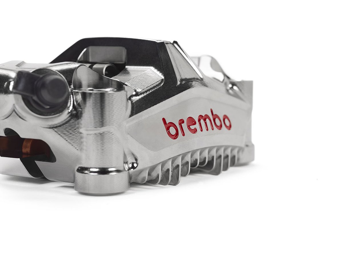 Designed to equip the ultimate generation of road bikes, the GP4-MotoGP is a brake caliper born from the racetrack for the road and perfectly suits the needs of today’s motorcycles. The caliper takes performance and sportiness on the road to an another level. #MotoGP #Brembo