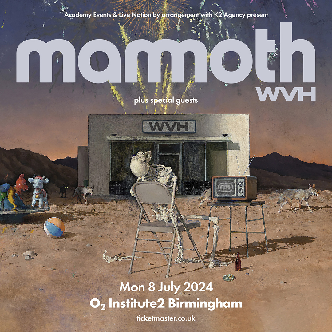 .@MammothWVH hit the road in support of their most recent album, 2023’s ‘Mammoth II’, where the hooks hit harder, the riffs roar louder, and the lyrics cut deeper - Mon 08 July. Priority Tickets available from 10am Wednesday 10 April at #O2Priority - amg-venues.com/ytWa50RacuP