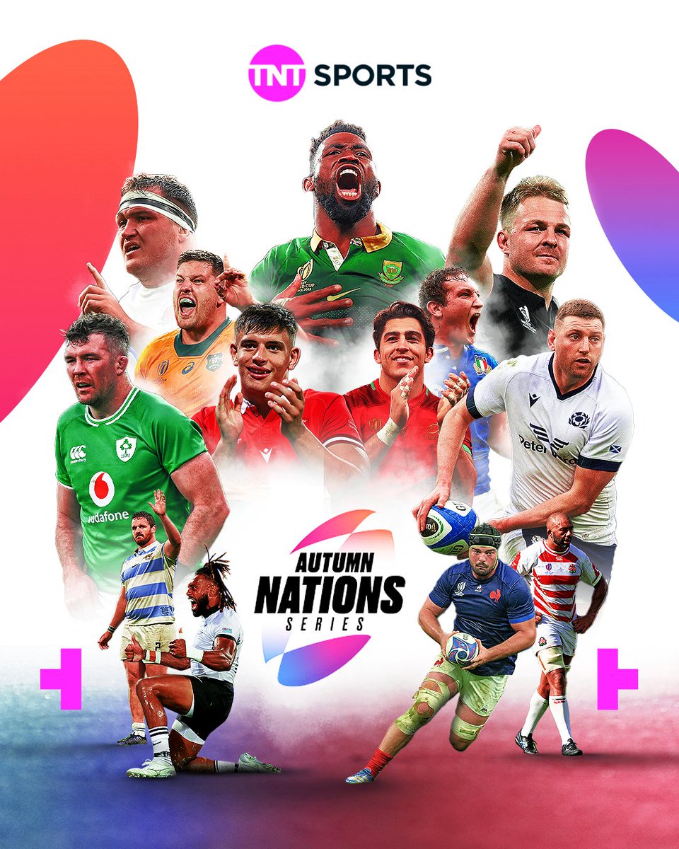 Rugby on TNT Sports (@rugbyontnt) on Twitter photo Our rugby coverage has just gotten bigger ๐
The 2024 @autumnnations Series is coming ๐๐ญ๐๐ก๐ช๐จ๐๐ซ๐๐ก๐ฎ to <a href="/tntsports/">TNT Sports</a> and <a href="/discoveryplusUK/">discovery+ UK</a> with every single fixture shown for fans in the UK and Ireland ๐ Our rugby coverage has just gotten bigger ๐
The 2024 @autumnnations Series is coming ๐๐ญ๐๐ก๐ช๐จ๐๐ซ๐๐ก๐ฎ to <a href="/tntsports/">TNT Sports</a> and <a href="/discoveryplusUK/">discovery+ UK</a> with every single fixture shown for fans in the UK and Ireland ๐