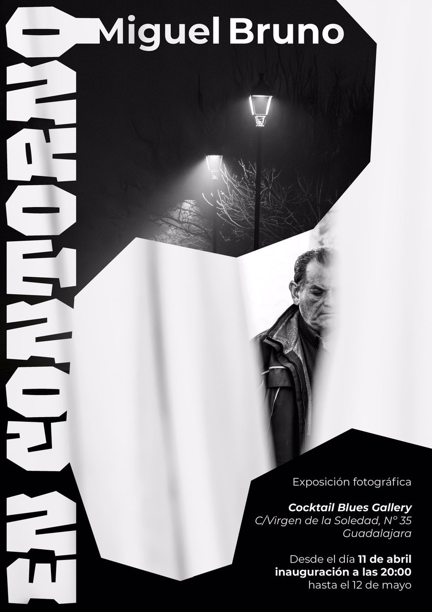 Este jueves mi hijo Miguel inaugura exposición de fotografía, estamos muy contentos, ojalá estés cerca y te apetezca venir 🥰

#Fotografía #Guadalajara