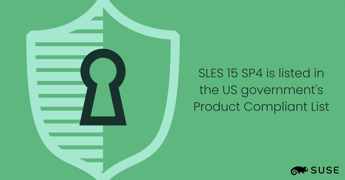 🎉 🔐 Exciting news! Following its recent Common Criteria certification, #SLES 15 SP4 is now listed in the US government's pre-approved software product shopping catalog.  ➡️ Check out this and all of our Enterprise #Linux #security certifications here: okt.to/Hd8uO2