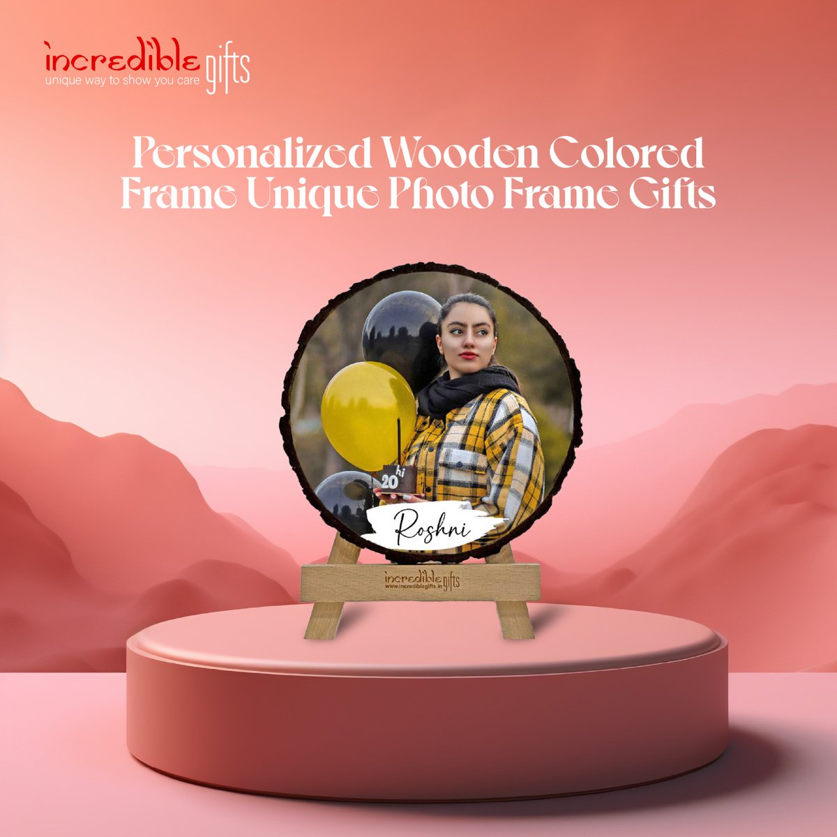 Cherish your memories in style with our Personalized Wooden Colored Frame – the perfect gift for capturing your special moments. Each frame is meticulously crafted with care, offering a unique touch to your treasured photos. Available in a size of 7.5 inches.
#incrediblegifts