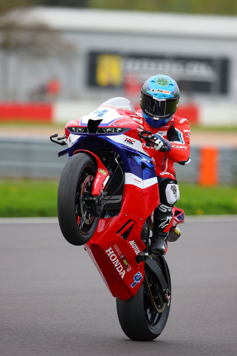 It could only be this photo this week for #wheeliewednesday - here's @JackKennedy14 showing us how it's done 👌 #HondaRacing #CBR600RR
