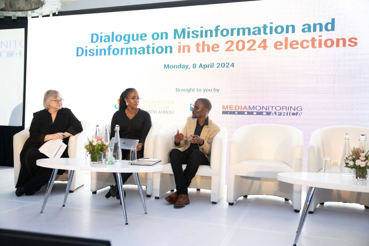 IN PROGRESS: Dialogue on Misinformation and Disinformation in the 2024 elections @MediaMattersZA @IECSouthAfrica