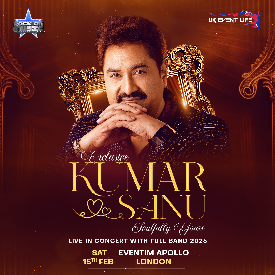 JUST ANNOUNCED: Legendary voice of Bollywood Kumar Sanu will be performing live at Eventim Apollo in February 2025. Tickets on sale this Wednesday at 10am. Get pre-sale access: bit.ly/KumarSanu_Apol…