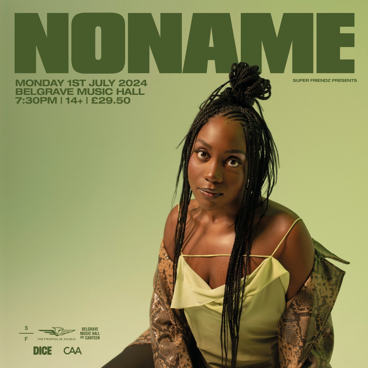 NEW >> #Noname will play @Belgrave_Leeds in July ❤️ Get tickets on Wednesday 10th April at 10am 👉 metropolism.uk/zO2Q50PQCTW