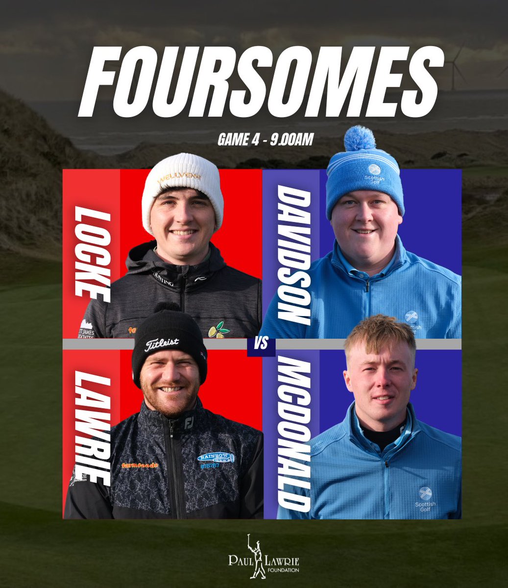 Morning foursome pairings 👥 #PLFChallengeMatch