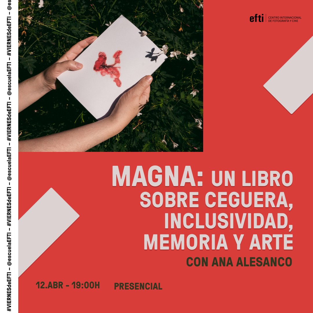 efti_fotografia's tweet image. #ViernesDeEFTI de ¡reflexión y construcción a través del archivo familiar, la pintura y la edición fotográfica!

📍 El 12 de #abril a las 19.00h en #EFTI

🖊te espera Ana Alesanco para presentarte su #FOTOLIBRO "MAGNA".

Reserva plaza #actividadgratuita▶️ efti.es/agenda/present…