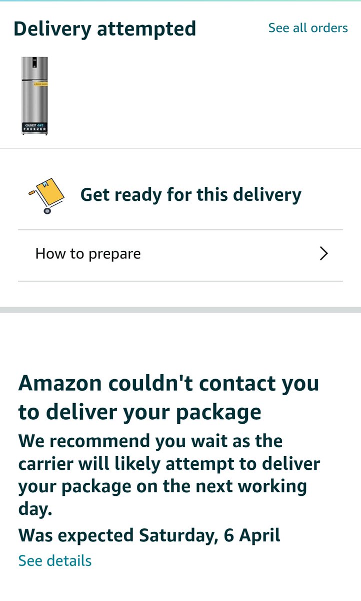 Gagansxc's tweet photo. It is really a harassing act by @amazonIN @amazon my product was supposed to be delivered on 6th April, 2024, but it is not yet delivered. The delivery agent didn't pick up the call. He kept on disconnecting the call. Now Amazon personnel said it is again not for delivery today. https://t.co/lvh3EKZ0Mu