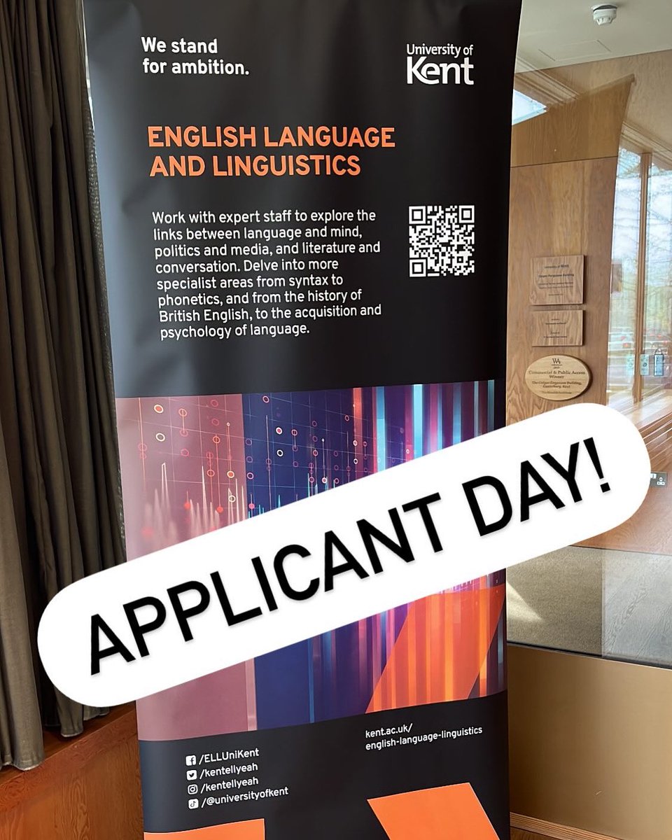 Excited to meet our applicants! Find us in Colyer-Ferguson and then come to our taster sessions later this morning! #linguistics <a href="/UniKent/">University of Kent</a> <a href="/ArtsHumsUniKent/">Arts & Humanities at @UniKent</a>
