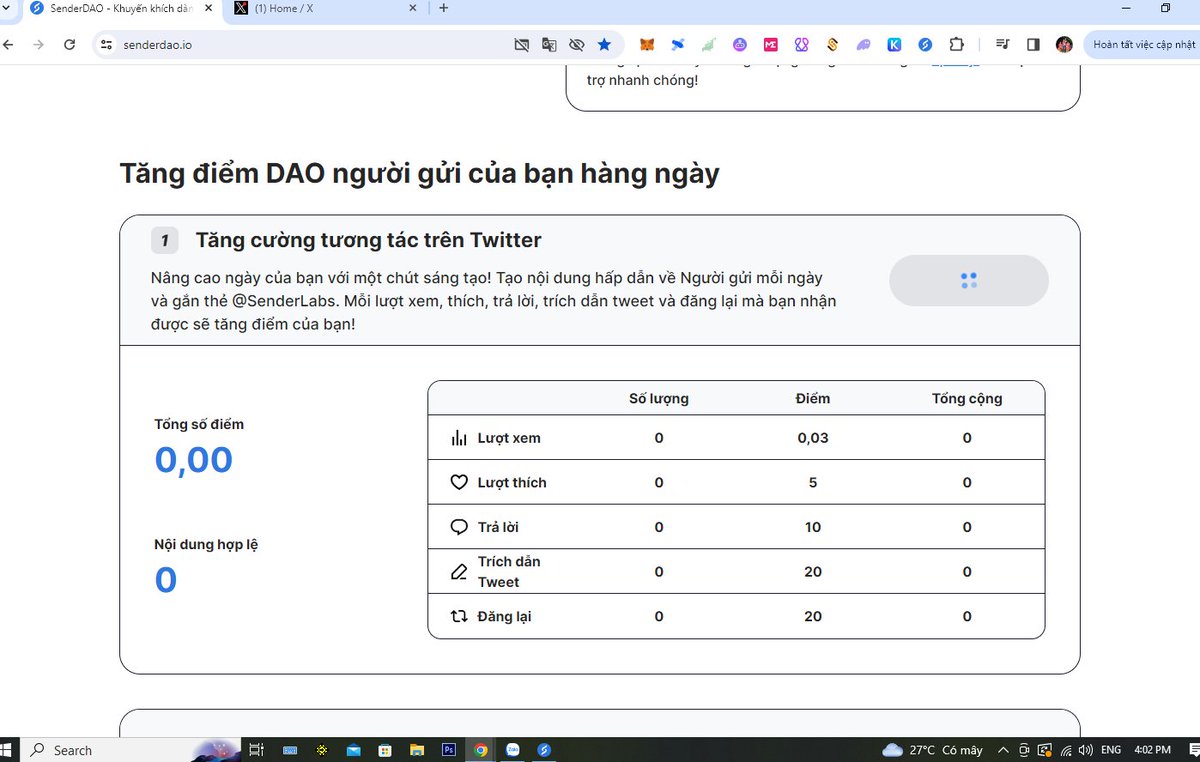 Trungtr03517631's tweet photo. Kèo tiềm năng: Airdrop - Ví Sender - Chuỗi NEAR  binance nhắc tên
-Đăng ký  https://t.co/DJ1KYUlgW4
 1/ Tải về cài đặt ví Sender wallet https://t.co/2gNl1ixEKF…… 2/ Nạp vào tối thiểu 0.1 Near  Đăng bài trên Twitter với hagtag
@SenderLabs
, Check in hàng ngày nhé https://t.co/4rDZ3fZ9Is