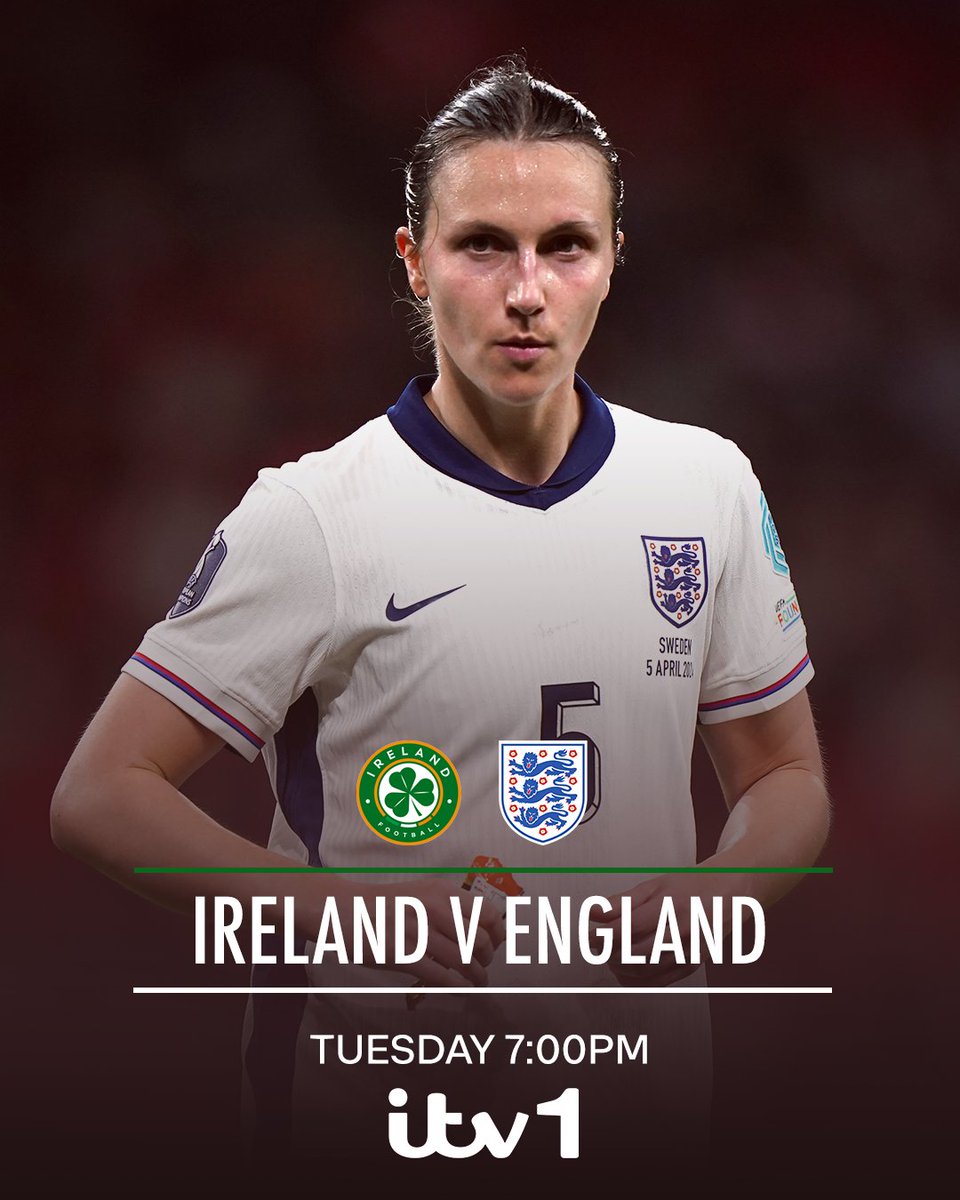 The @Lionesses road to #WEURO2025 continues in Dublin tomorrow night ✈️🏟️ Watch Ireland v England LIVE on ITV1 & @ITVX from 7PM 📺