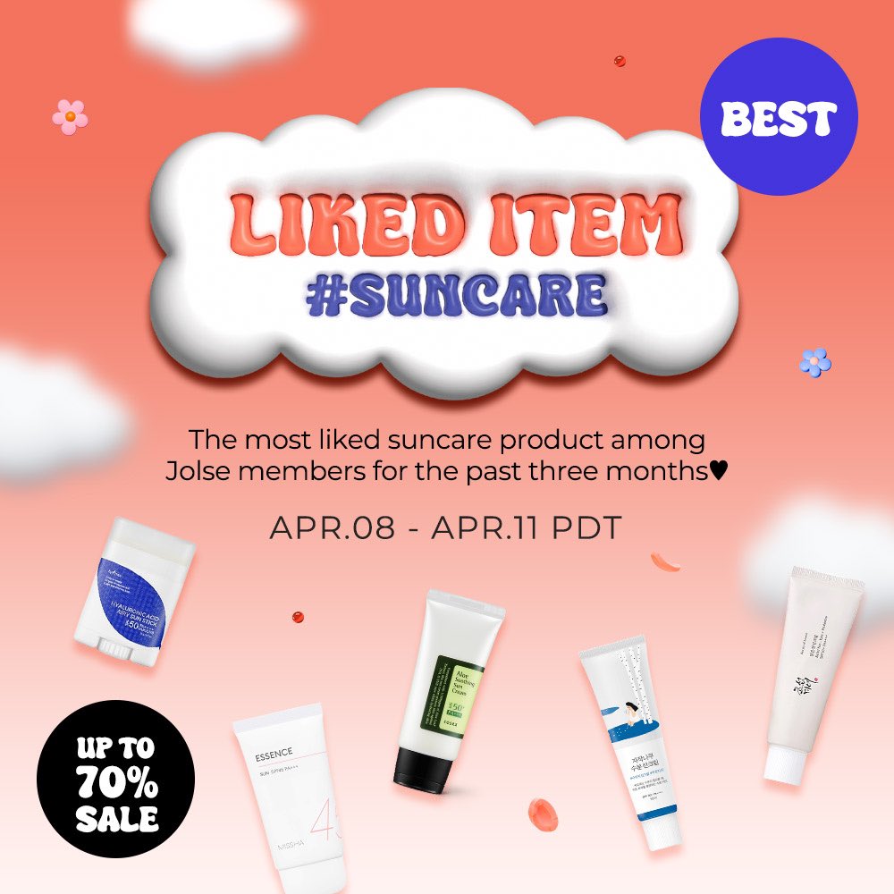 💜 Liked Itimes on Jolse 💜

#skincare
#makeup
#suncare

Up to 83% off

Until April 11 PST

jolse.com/promotion.html

#jolse #kbeauty #koreanbeauty #koreancosmetics #koreanskincare #skincare #skincareproducts #beautyshop