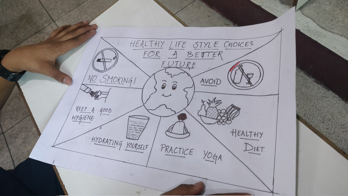 alka2411's tweet photo. Empower Your Health: A World of Wellness Begins with You!
Class X celebrated World health day by making posters.@vividh87 
@EduMinOfIndia https://t.co/jSeMCH7MLw