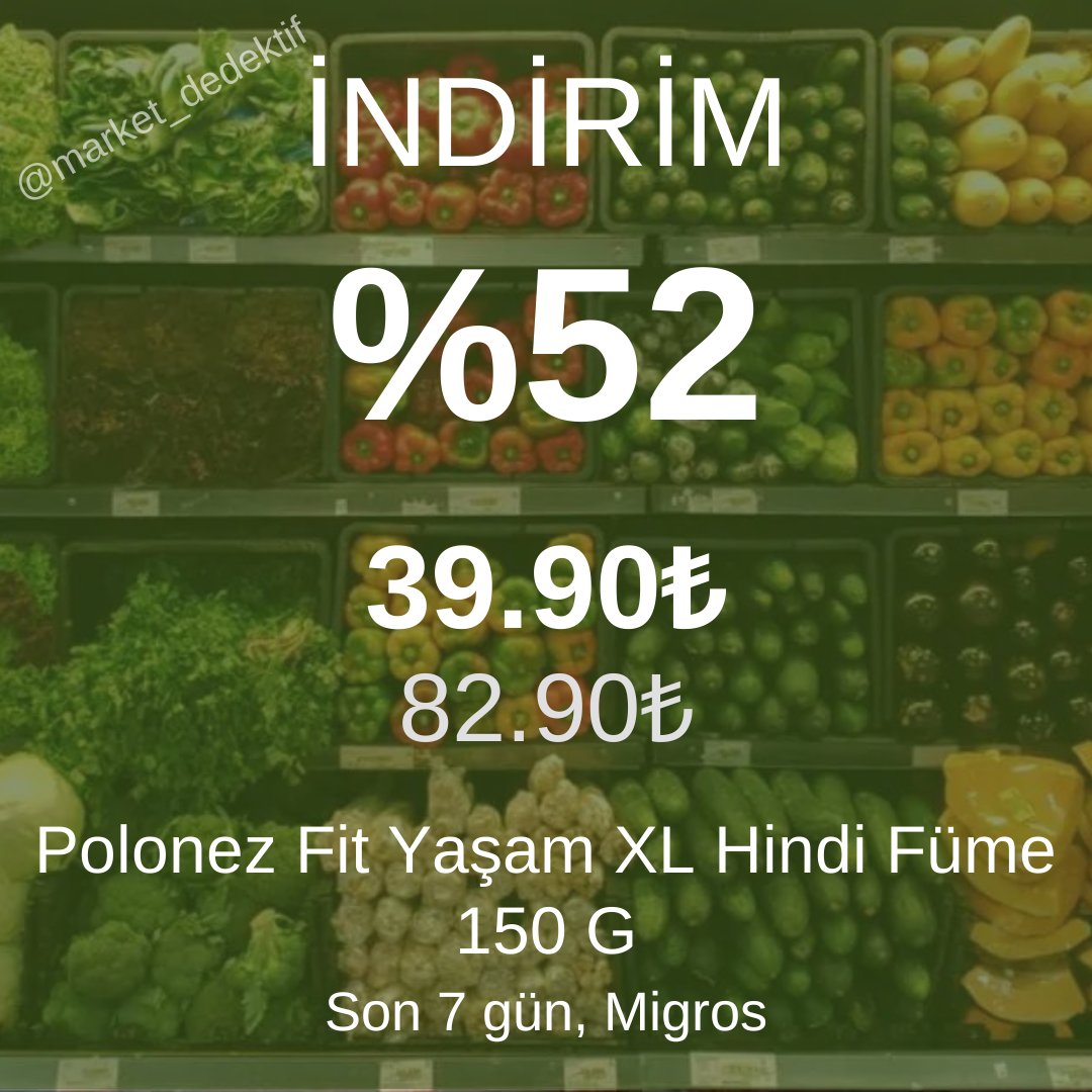 market_dedektif's tweet image. 🔥 İndirim Alarmı 🔥
✅1 Nisan - 7 Nisan arası en çok indirime giren ürünler✅
#GSvFB #Rezil #UzmanCavus #indirim