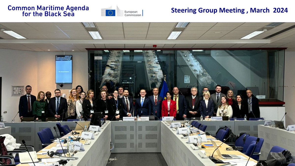 🌊Exciting news! The first Steering Group Meeting for 2024 under the #CMABlackSea has taken place on March 20th! Read more about the initiatives and collaborations shaping the maritime future of the region👉black-sea-maritime-agenda.ec.europa.eu/first-steering…