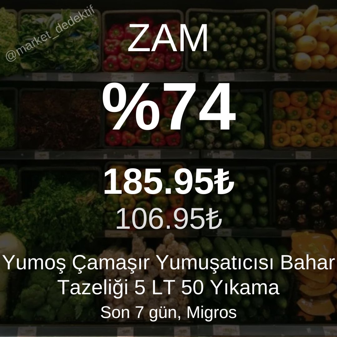 market_dedektif's tweet image. 🚨 Zam Alarmı 🚨
🚨1 Nisan - 7 Nisan arası en çok zamlanan ürünler🚨
#GSvFB #Rezil #UzmanCavus #ZamGeldi #Zam