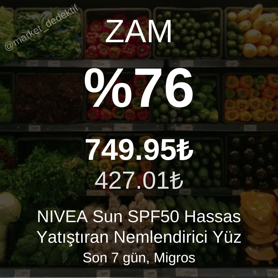 market_dedektif's tweet image. 🚨 Zam Alarmı 🚨
🚨1 Nisan - 7 Nisan arası en çok zamlanan ürünler🚨
#GSvFB #Rezil #UzmanCavus #ZamGeldi #Zam