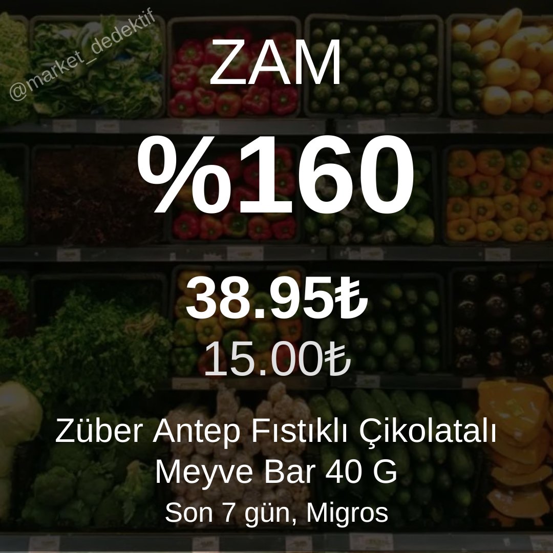 market_dedektif's tweet image. 🚨 Zam Alarmı 🚨
🚨1 Nisan - 7 Nisan arası en çok zamlanan ürünler🚨
#GSvFB #Rezil #UzmanCavus #ZamGeldi #Zam