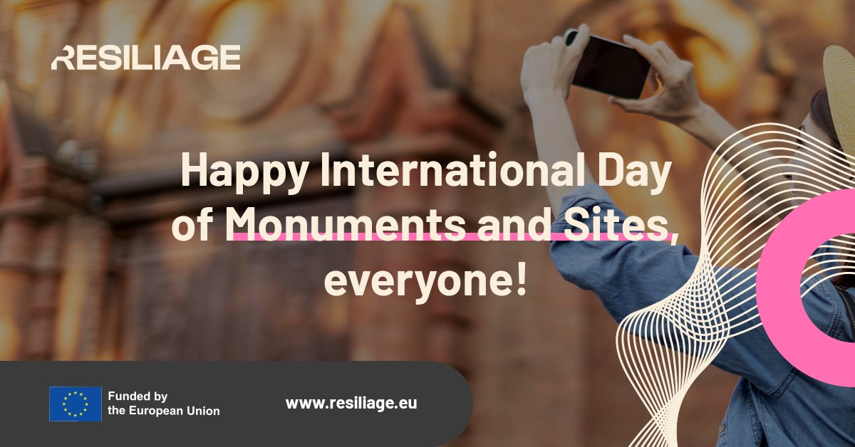 Today, on #InternationalDayofMonumentsandSites, we celebrate cultural heritage and practices as a foundation for societal resilience. 🏛️

#RESILIAGE uses #heritage as a catalyst in preparing for and addressing the effects of climate change and natural hazards. 🌍