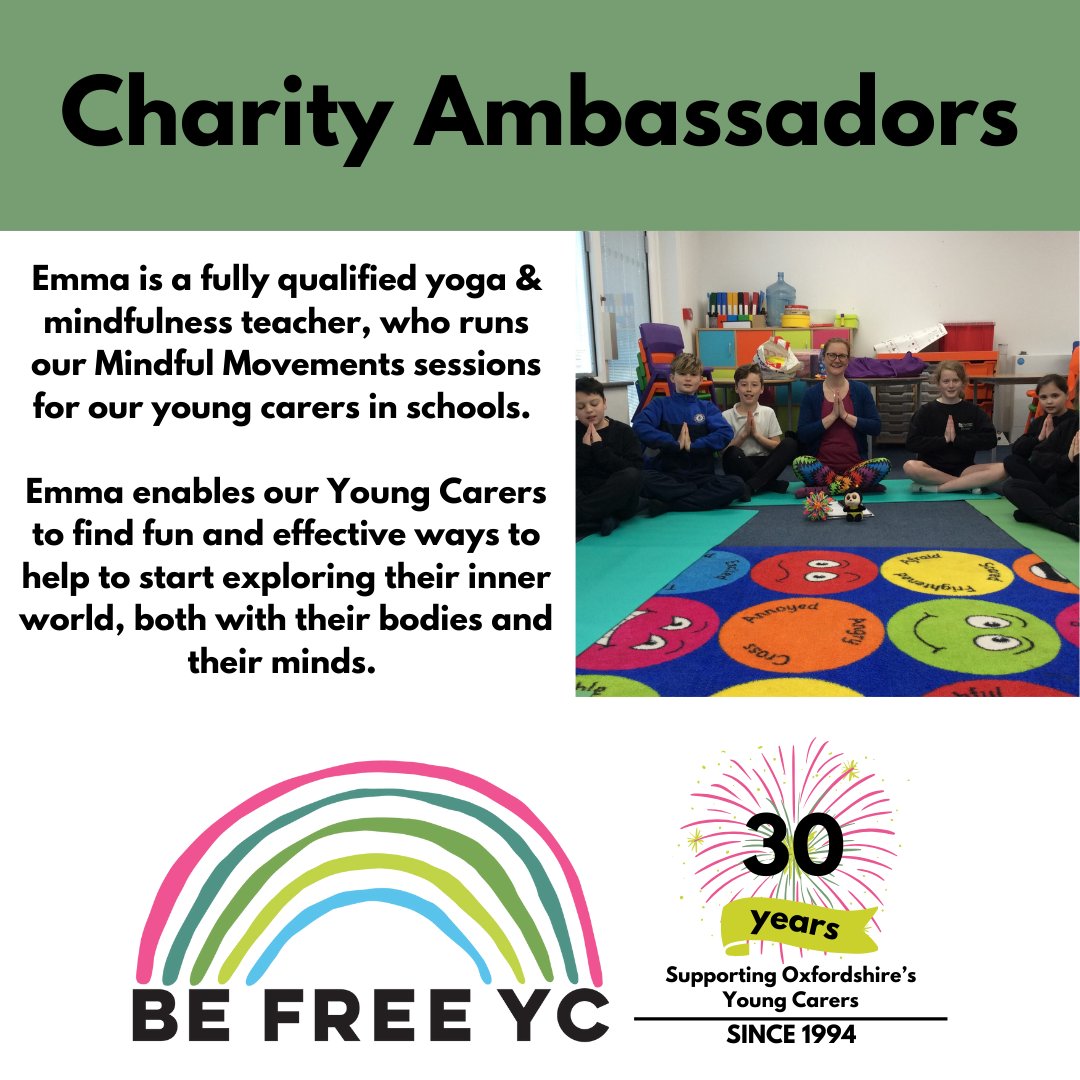 We currently have four fantastic ambassadors supporting our charity with donations, time, knowledge, skills and advocacy, including Mat Timms, Emma Horwill, Holly Cobb and Rebecca Reed. 🌈🌟 2/4 #charityambassadors #oxfordshire #youthwork #youngcarers