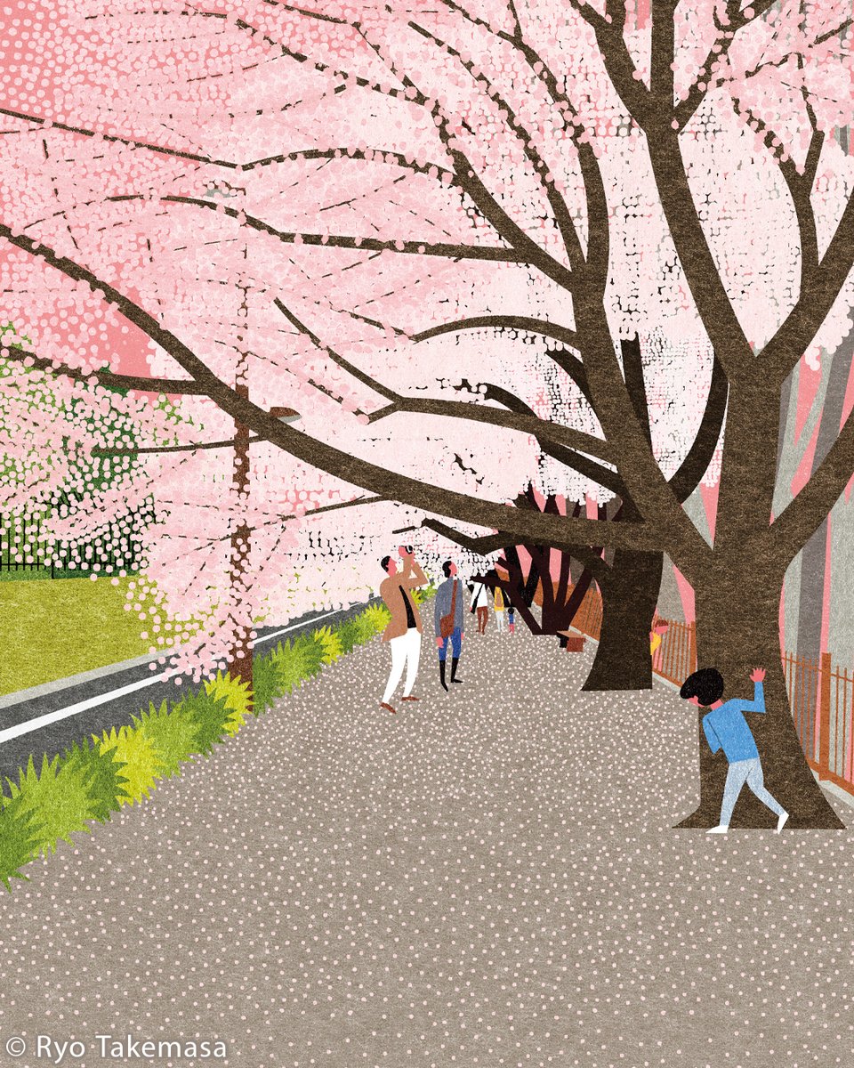 Cherry Blossoms Along the Tamagawa Josui, Tokyo (2015) Art Print: society6.com/art/cherry-blo…