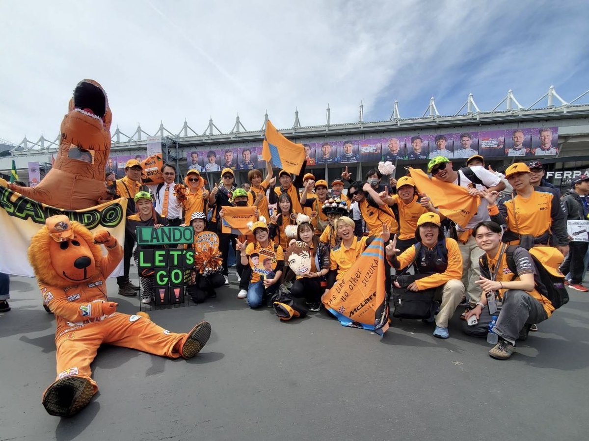 Thank you so much！！
Passionate Japanese McLaren fans！！
We love Mclaren！！！！

#日本マクラーレン軍団 
#f1JapaneseGP 
#Fanslikenoother 
#JapaneseMCLfan 
#f1jp #McLaren