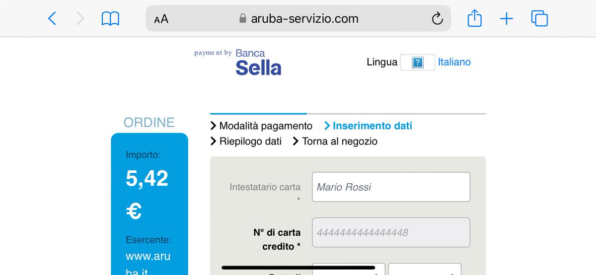 #phishing targeting Italians 🇮🇹 @netsolcares pls revoke the domain /aruba-servizio.com heavy mobile geoblock restriction from Italy 🇮🇹 @Arubait @ICANN @malwrhunterteam @JAMESWT_MHT @dubstard @YourAnonRiots @andsyn1 @UK_Daniel_Card @BeeHiveCyberSec @Malcoreio @douglasmun