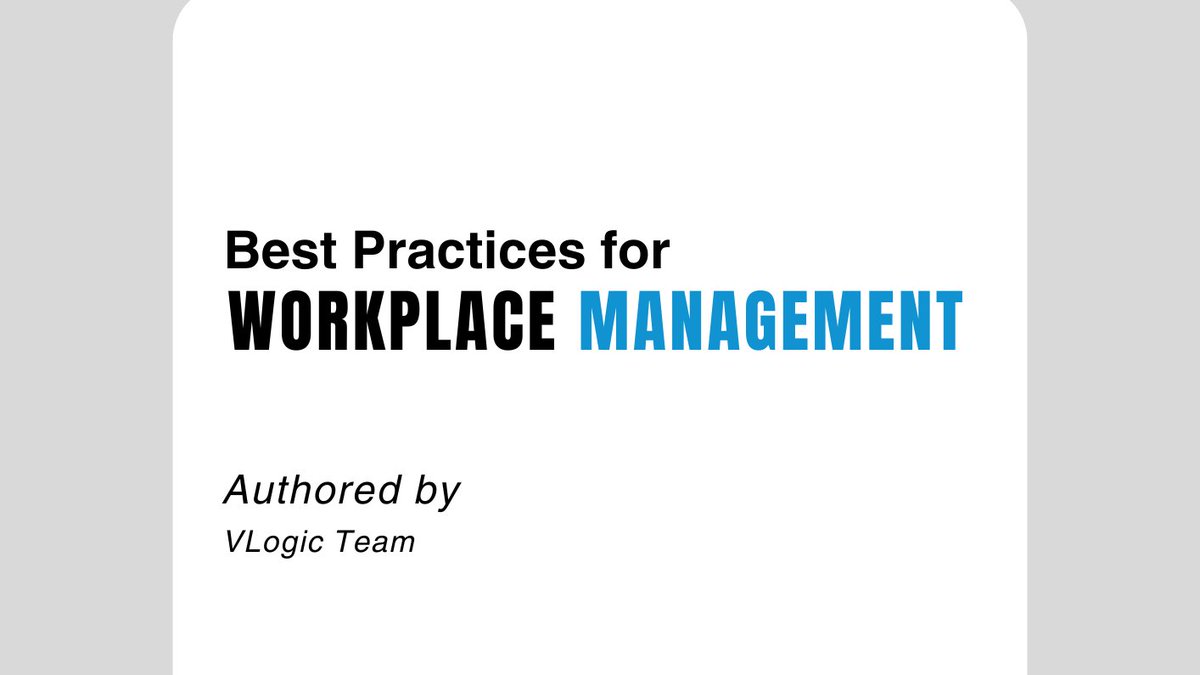 VlogicSystems's tweet photo. Read the whitepaper that dives into essential insights and best practices for successful workplace management
https://t.co/P5dzjzOgjw
#Workplacemanagement #IWMS #CAFM #CMMS #Whitepaper #FacilitiyManagement #VLogicFM
#VLogicSystems https://t.co/mJ97tRGzbg