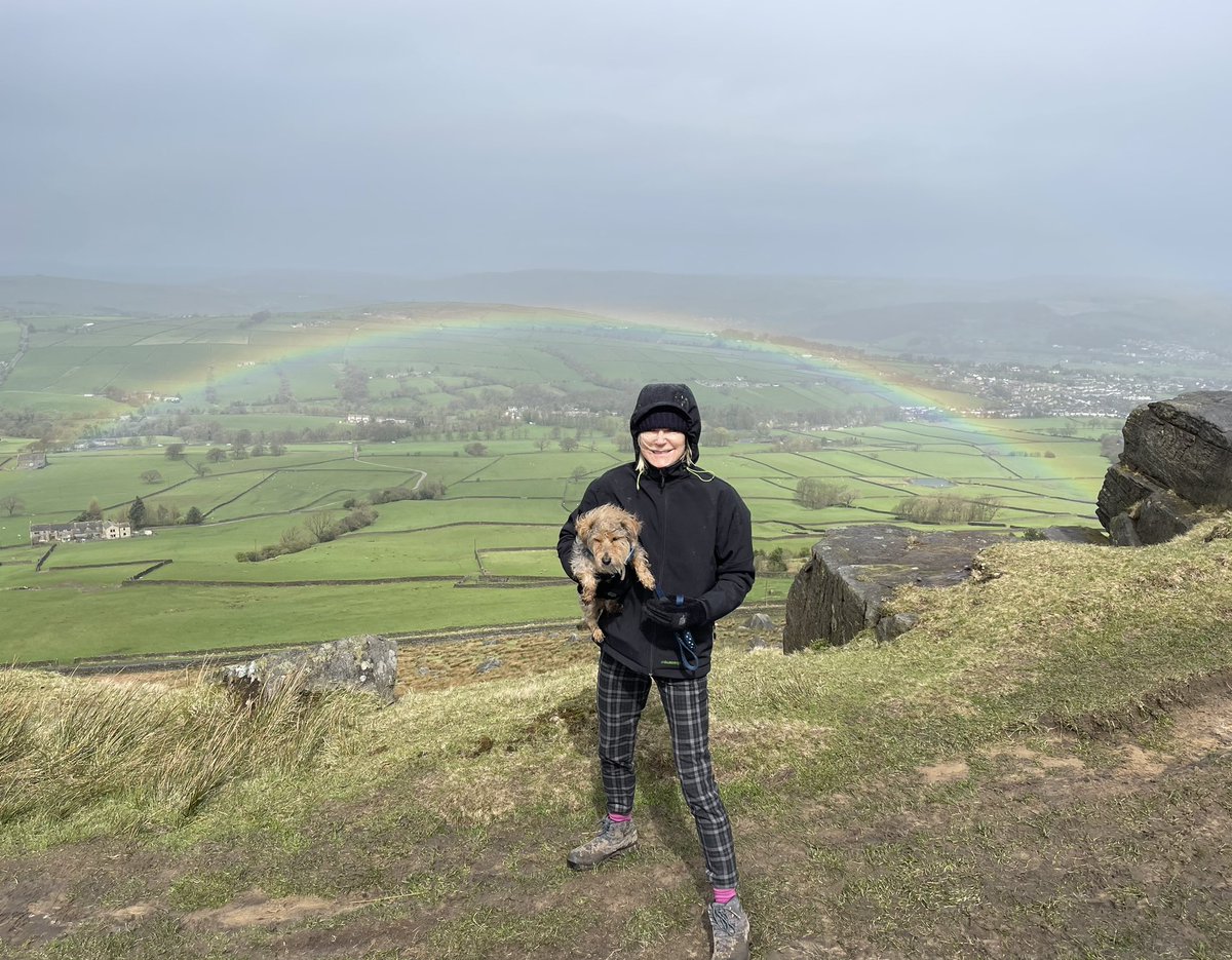 They do rainbows right in Yorkshire. By Lund’s Tower, yesterday.