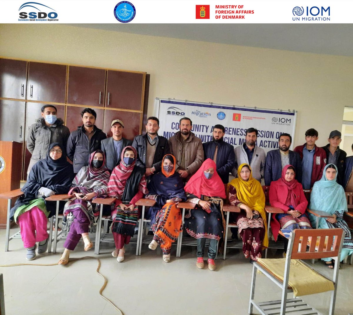 With support from @DanishMFA ,IOM Pakistan collaborated with SSDO Pakistan and Federal Investigation Agency to conduct an awareness-raising campaign with Social Media Activists on the risks associated with Irregular Migration. #community #quetta